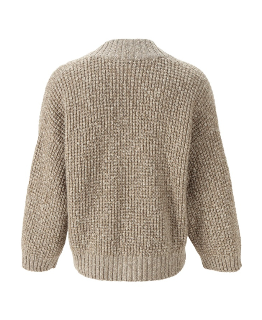 Brunello Cucinelli V-neck Button Knitted Cardigan In Nude
