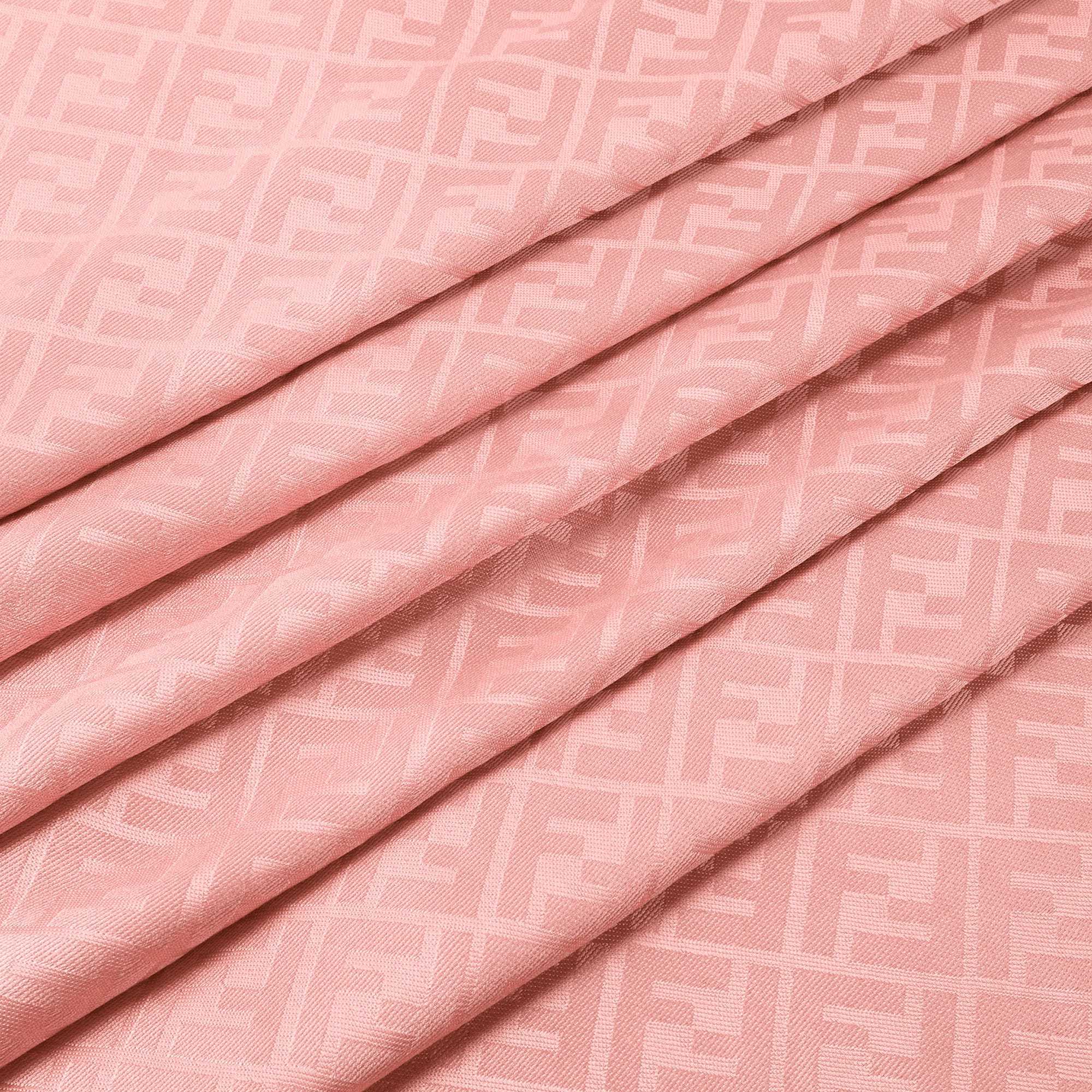 Fendi Ff Silk And Wool Shawl Accessories In Pink
