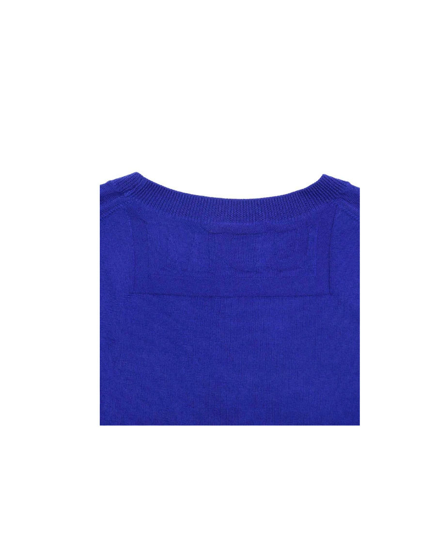 Mcq By Alexander Mcqueen Logo Knitted Pullover In Blue