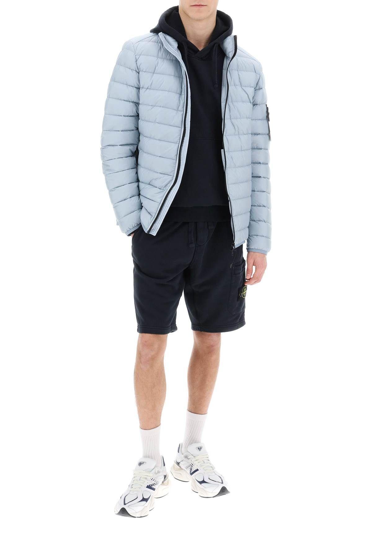 Stone Island Lightweight Jacket In R-nylon Down-tc In Blue