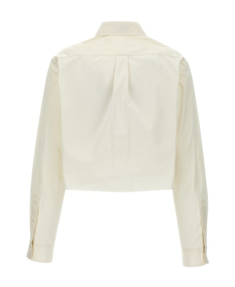 Miu Miu Poplin Shirt In White