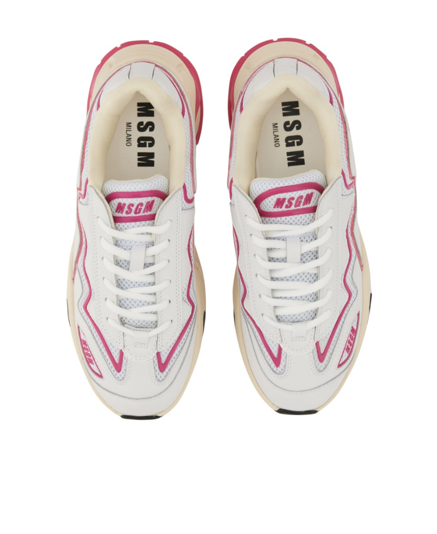 Msgm Panelled Low-top Sneakers In Multicolor