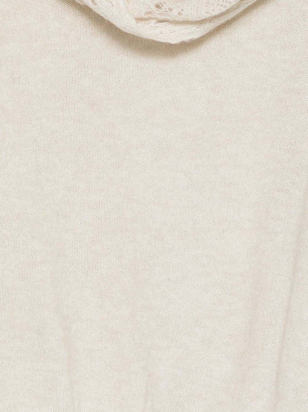 D Exterior Long-sleeved Ribbed Sweater In Neutral