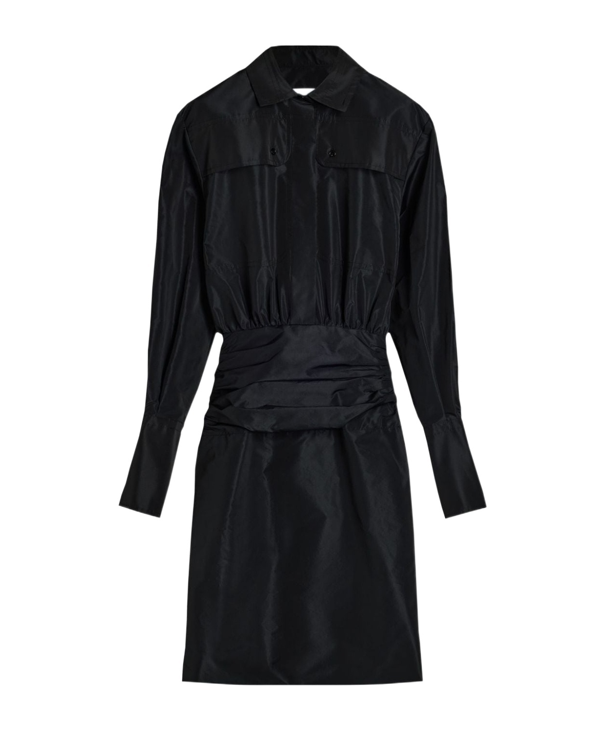 Patou Safari Mini Dress In Black