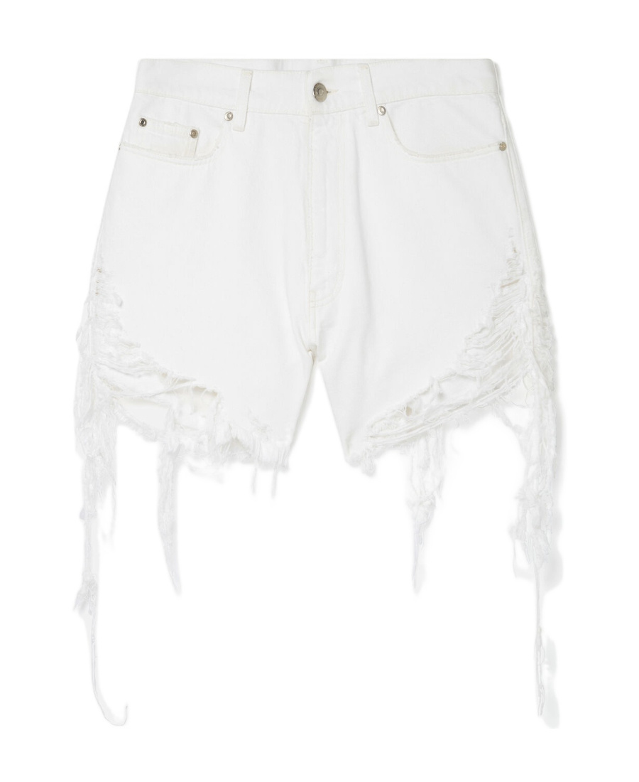 STELLA MCCARTNEY PIERCED DENIM SHORTS 