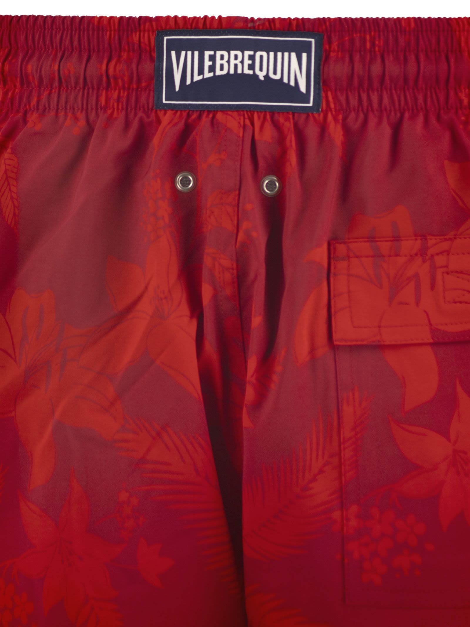 Vilebrequin Elastic Waist Swimming Trunks In Red