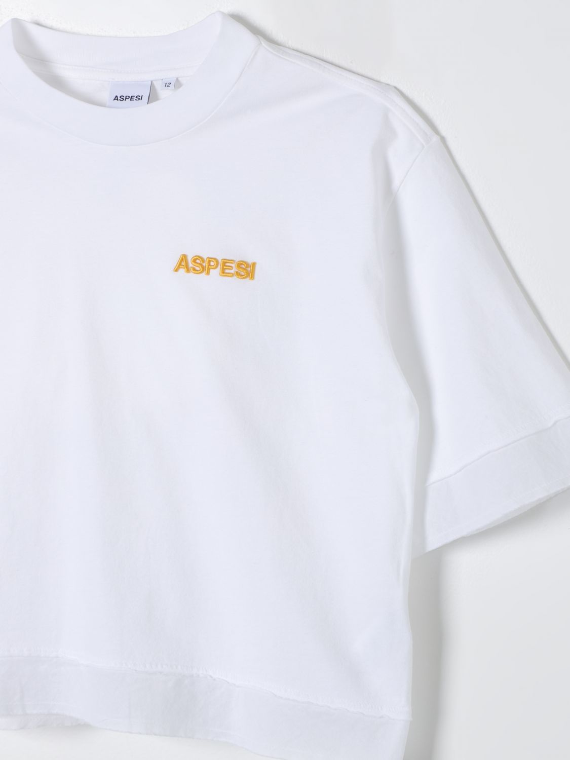 Aspesi Logo-embroidered T-shirt In White