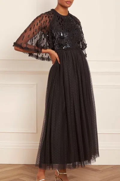 Needle & Thread Sequined Dress Dress In Black