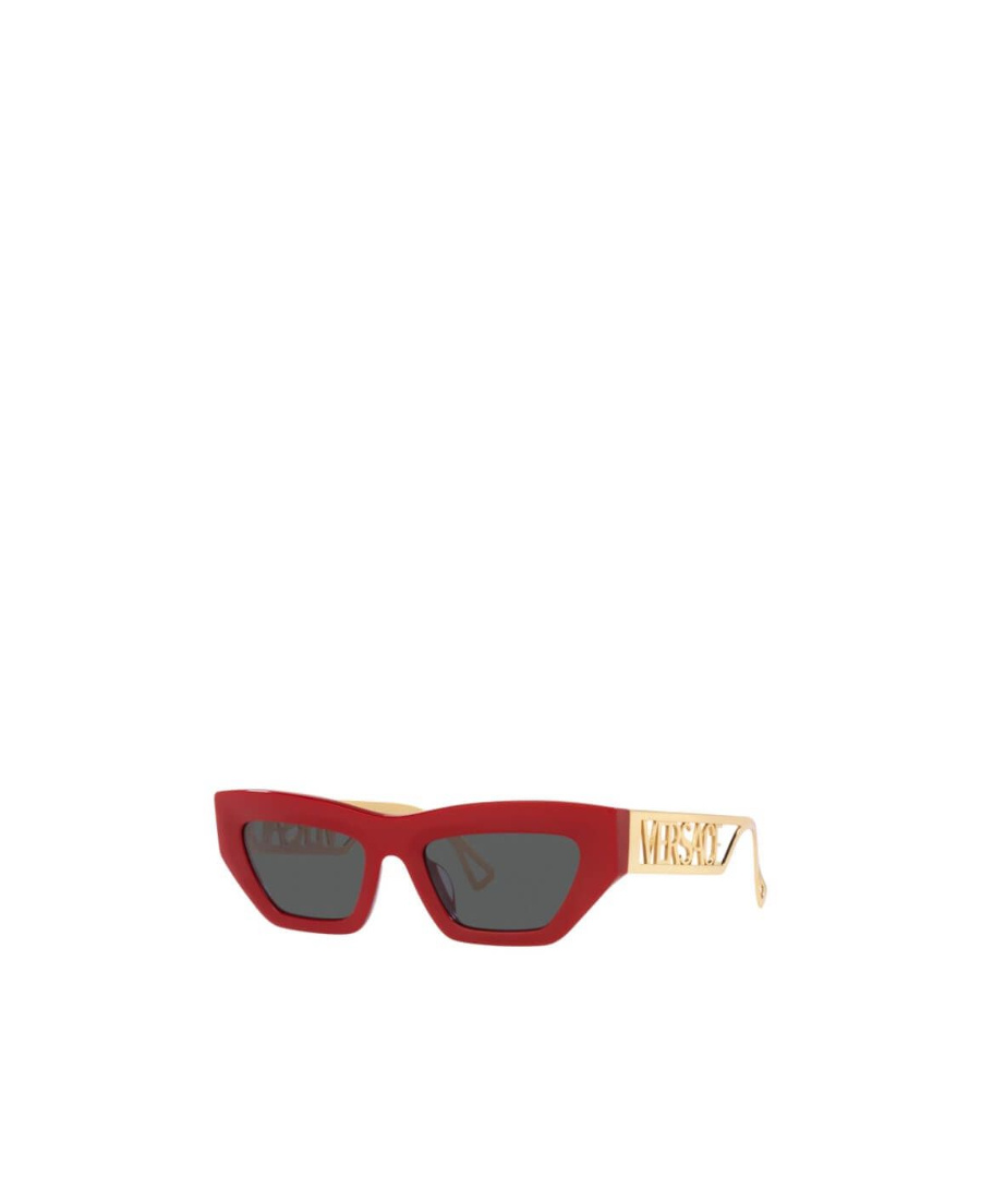 Versace Cat's Eye Frame Emblem Sunglasses In Red