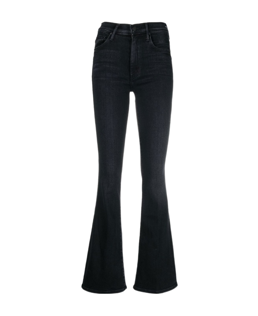Mother The Weekender Fray Jeans Chip On My Shoulder In Black