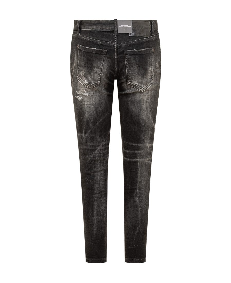 Dsquared2 Cool Girl Low-rise Skinny Jeans In Black