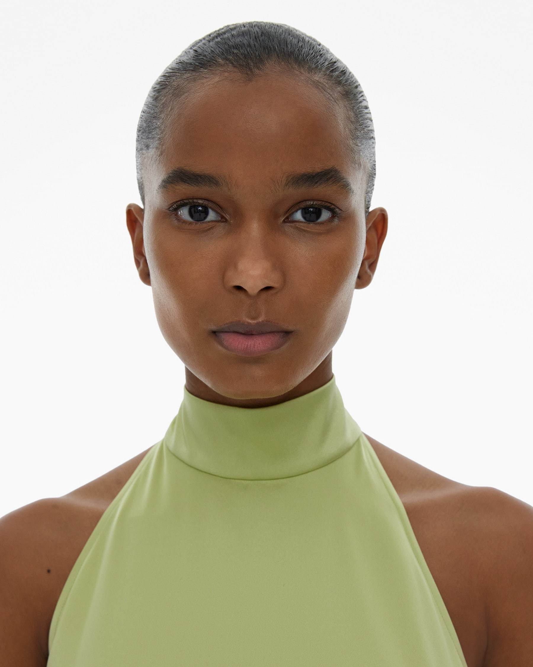 Helmut Lang A Neckline Dress In Green