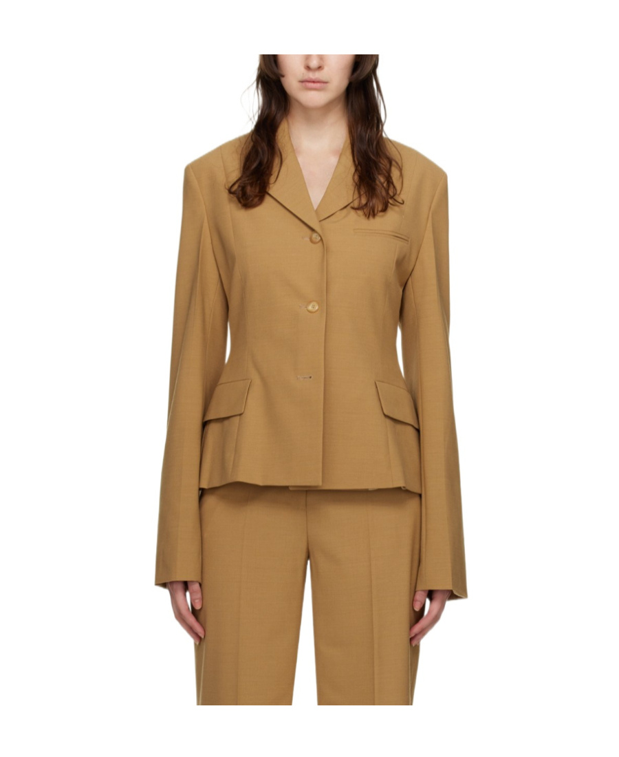 NANUSHKA LAPEL LONG-SLEEVED SUIT COAT 