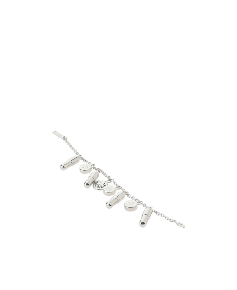 AMBUSH AMBUSH LOGO ENGRAVED PILL CHARM BRACELET