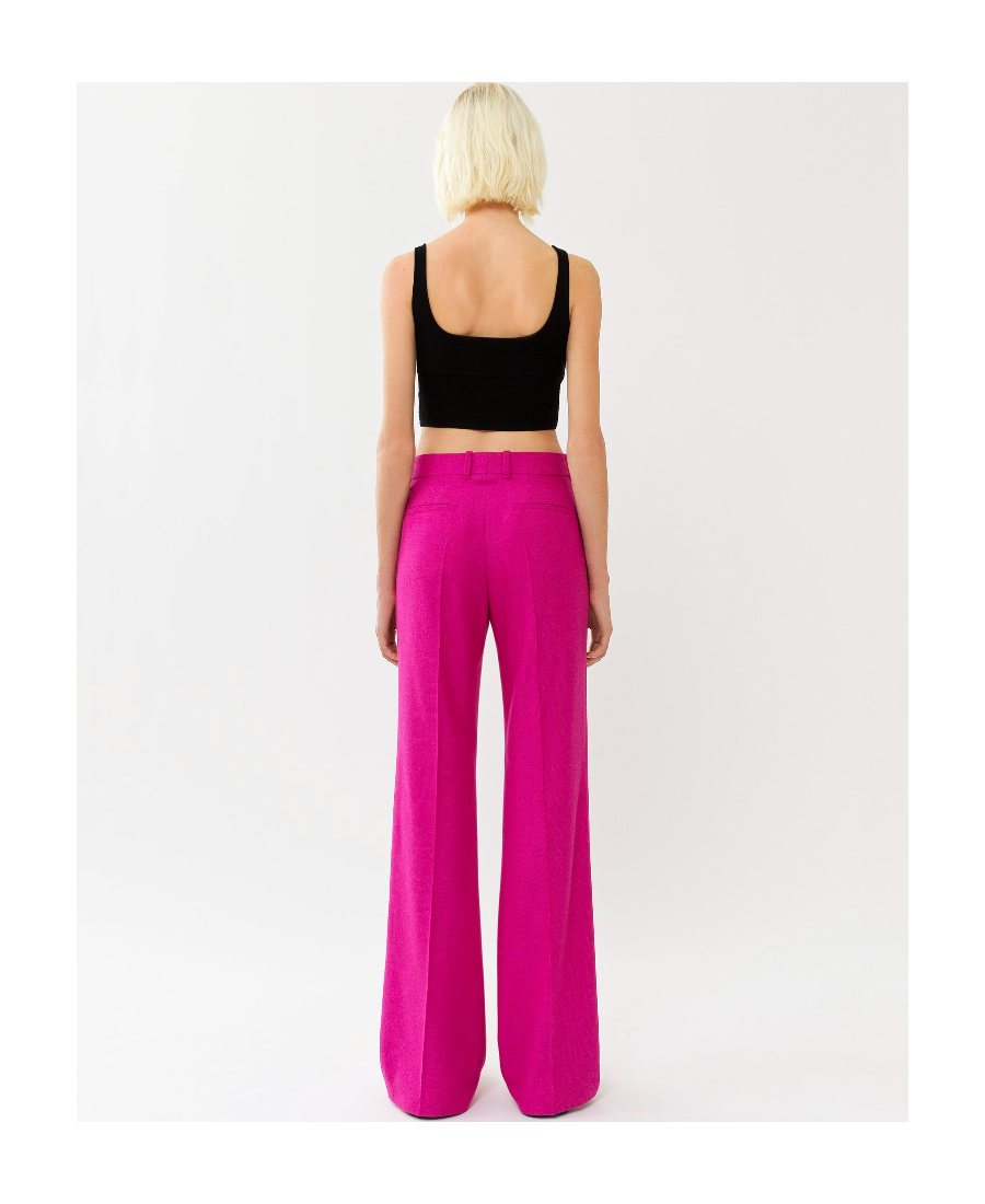 Chloé Tailored Concealed-front Trousers In Pink