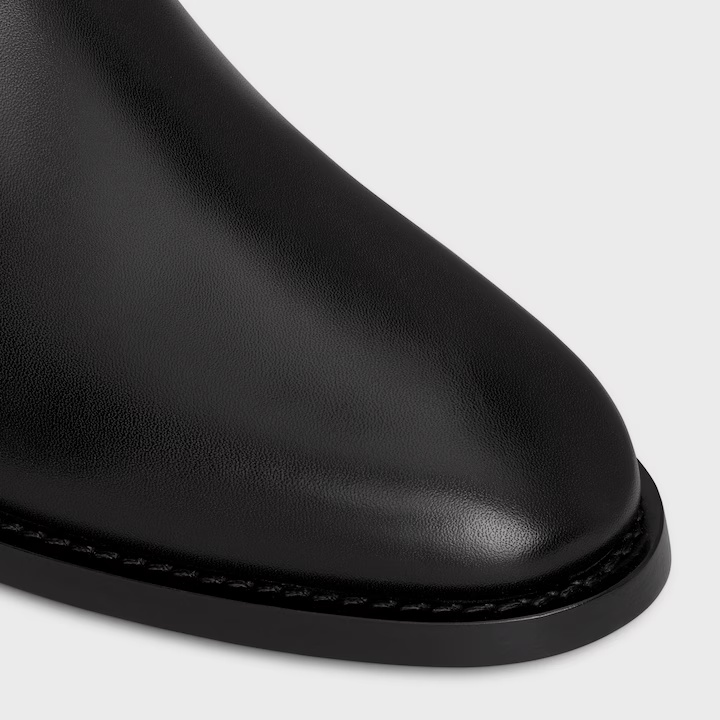 Celine Anais Riding Boot In Calfskin In Black