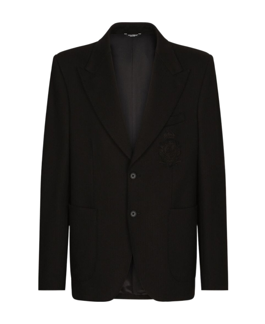 Dolce & Gabbana Tailored Single-breasted Blazer With Notched Lapels In Black
