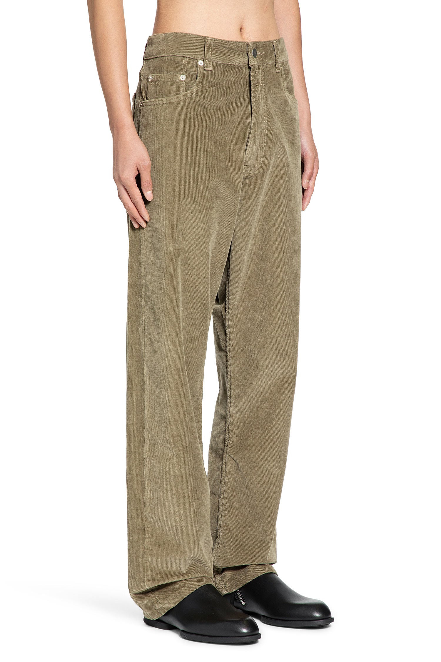 Studio Nicholson Belt Loop Track Pants In Brown