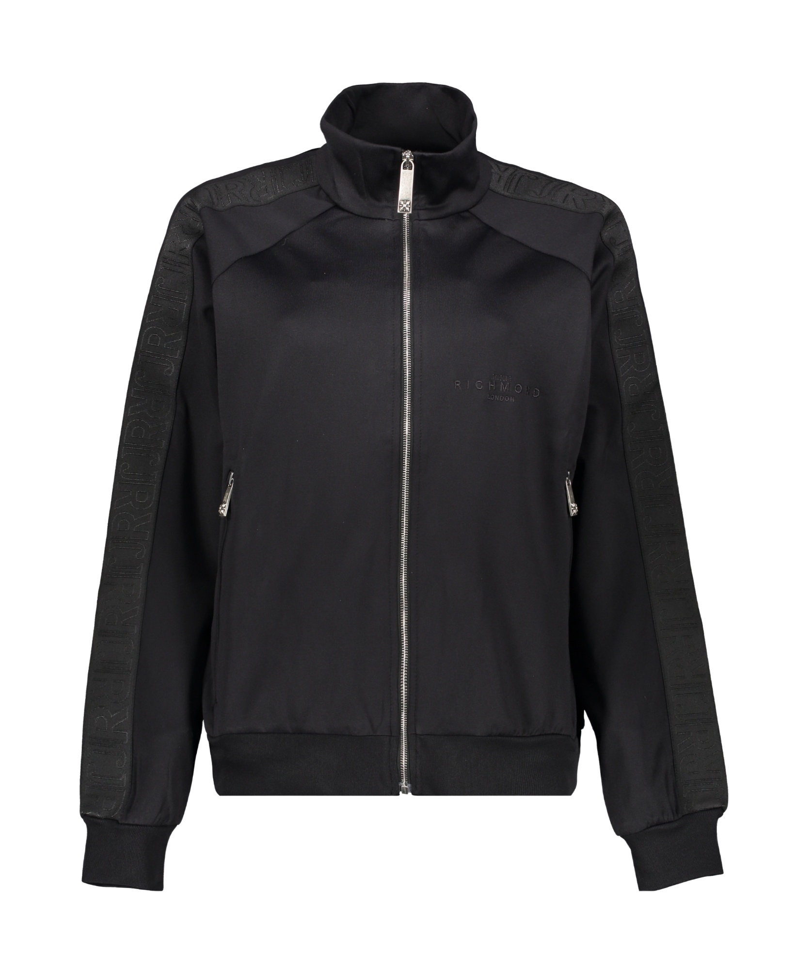 John Richmond Logo-embroidered Track Jacket In Black