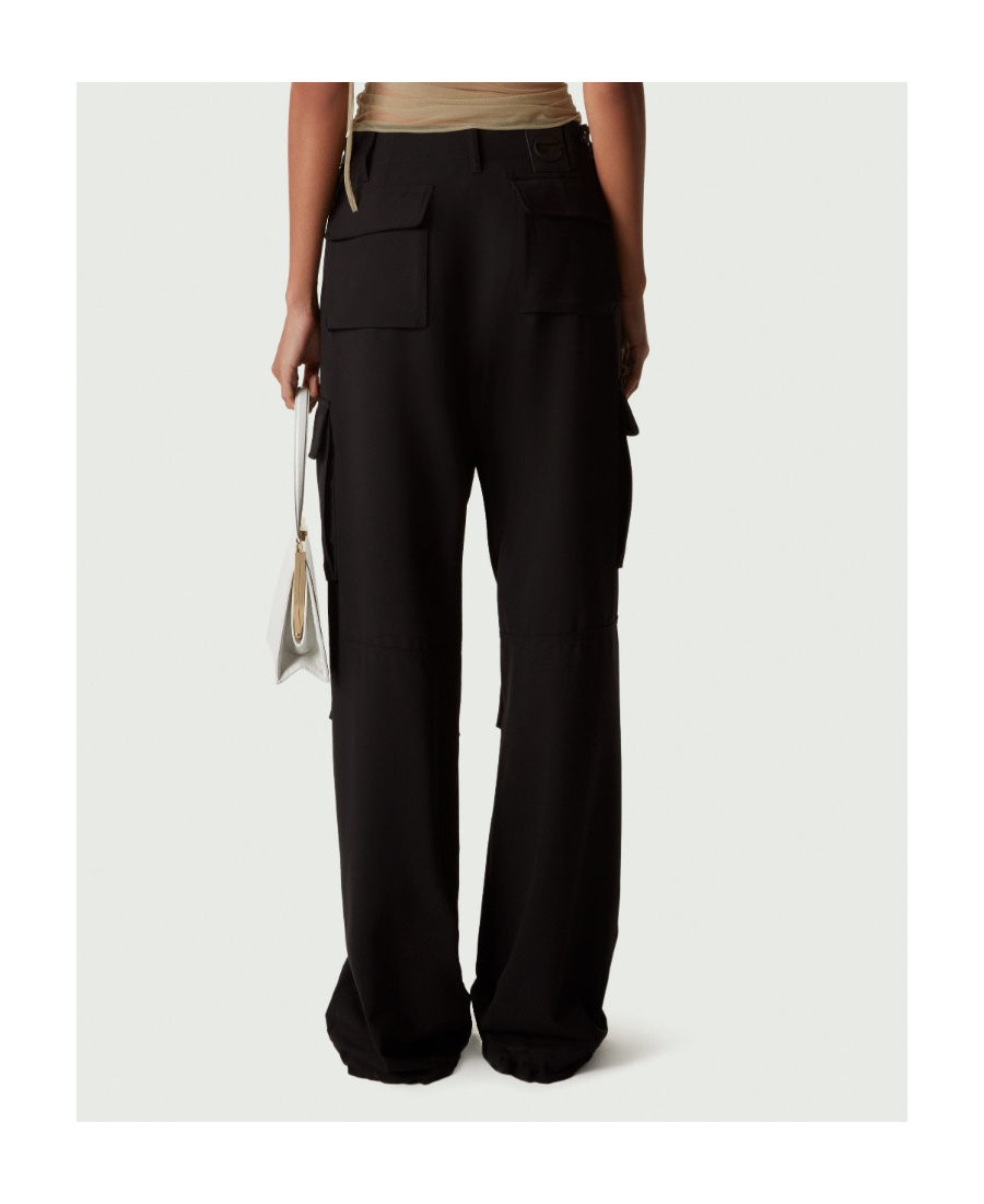 Coperni Wide-legged Overalls In Black