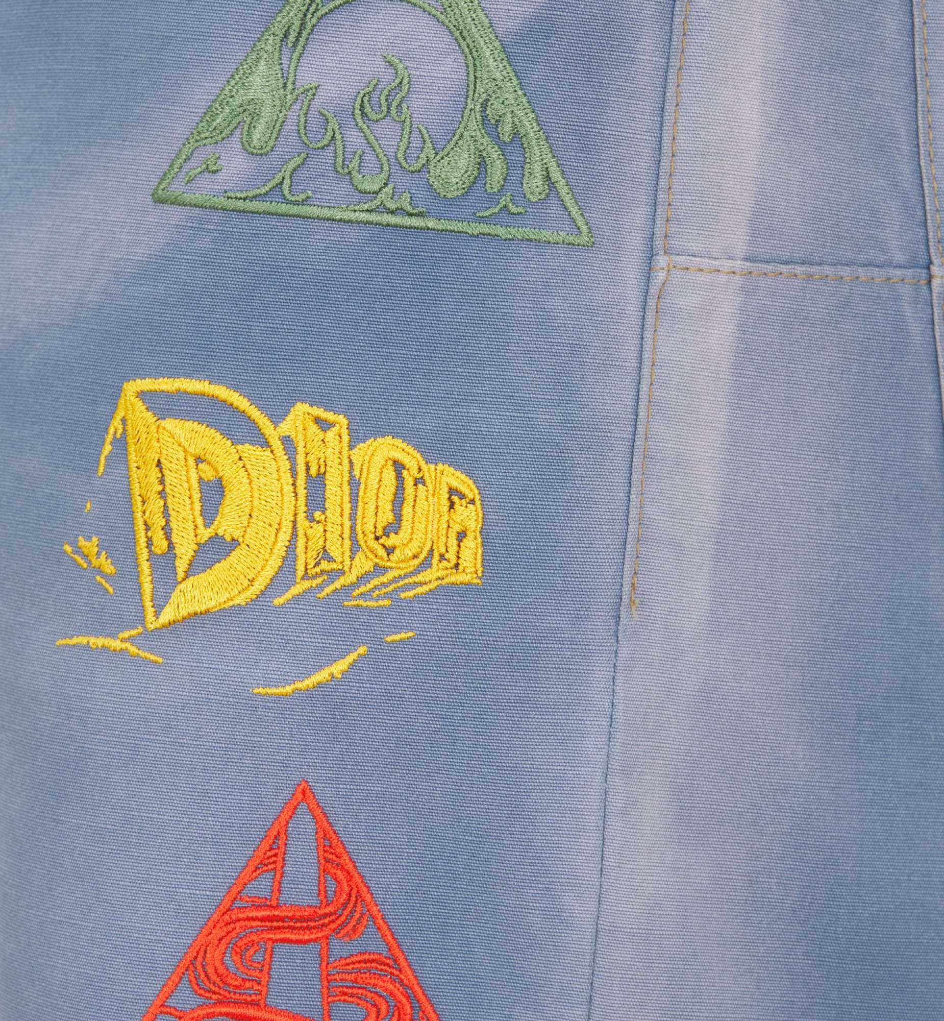 Dior Logo Jeans In Blue