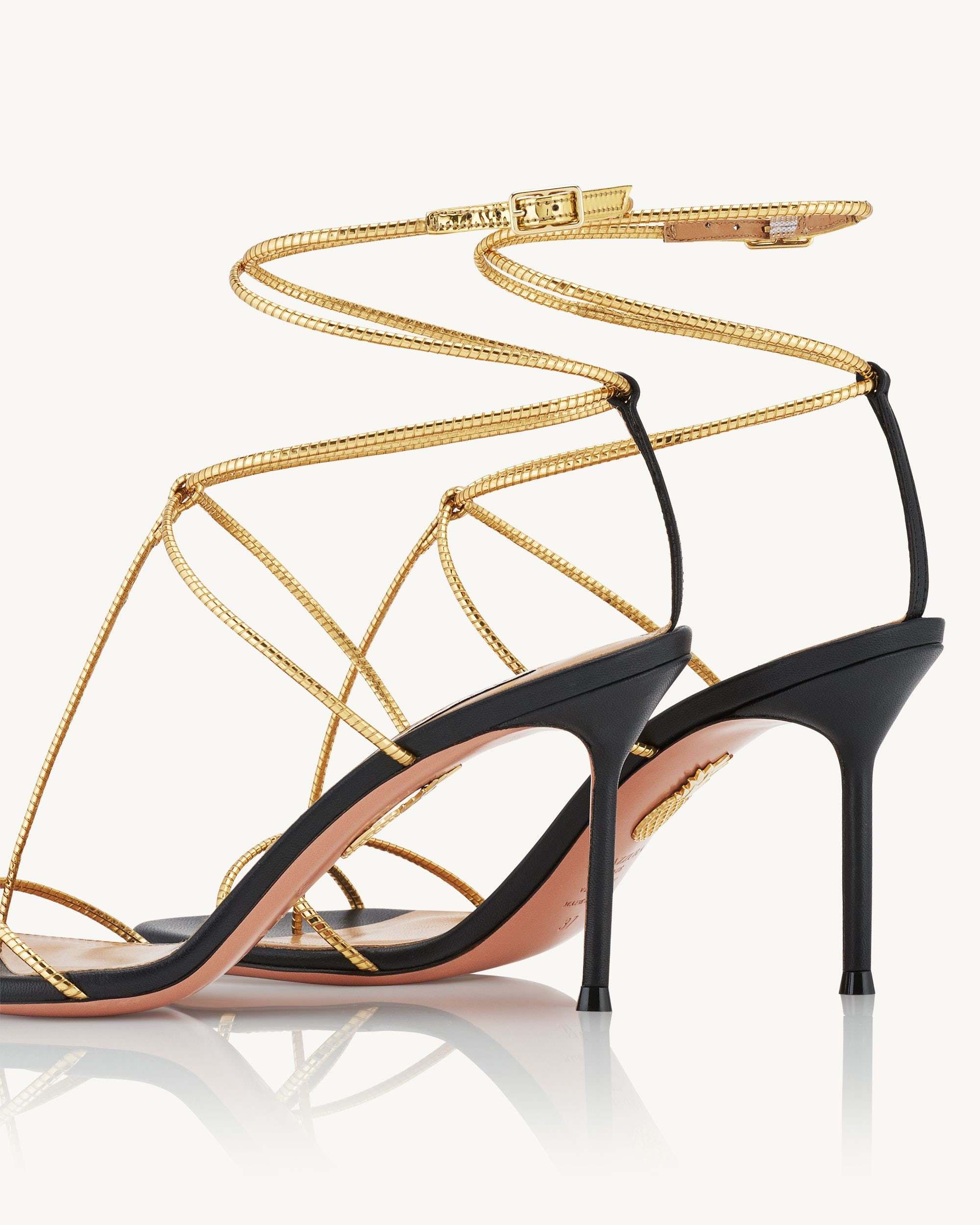 Aquazzura Roman Romance 85mm Sandals In Multicolor