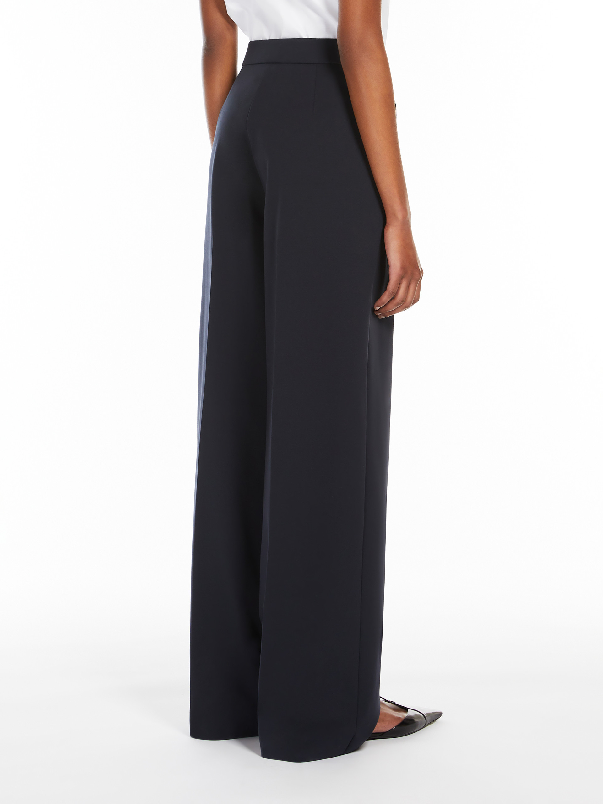 Max Mara Straight Casual Pants In Black