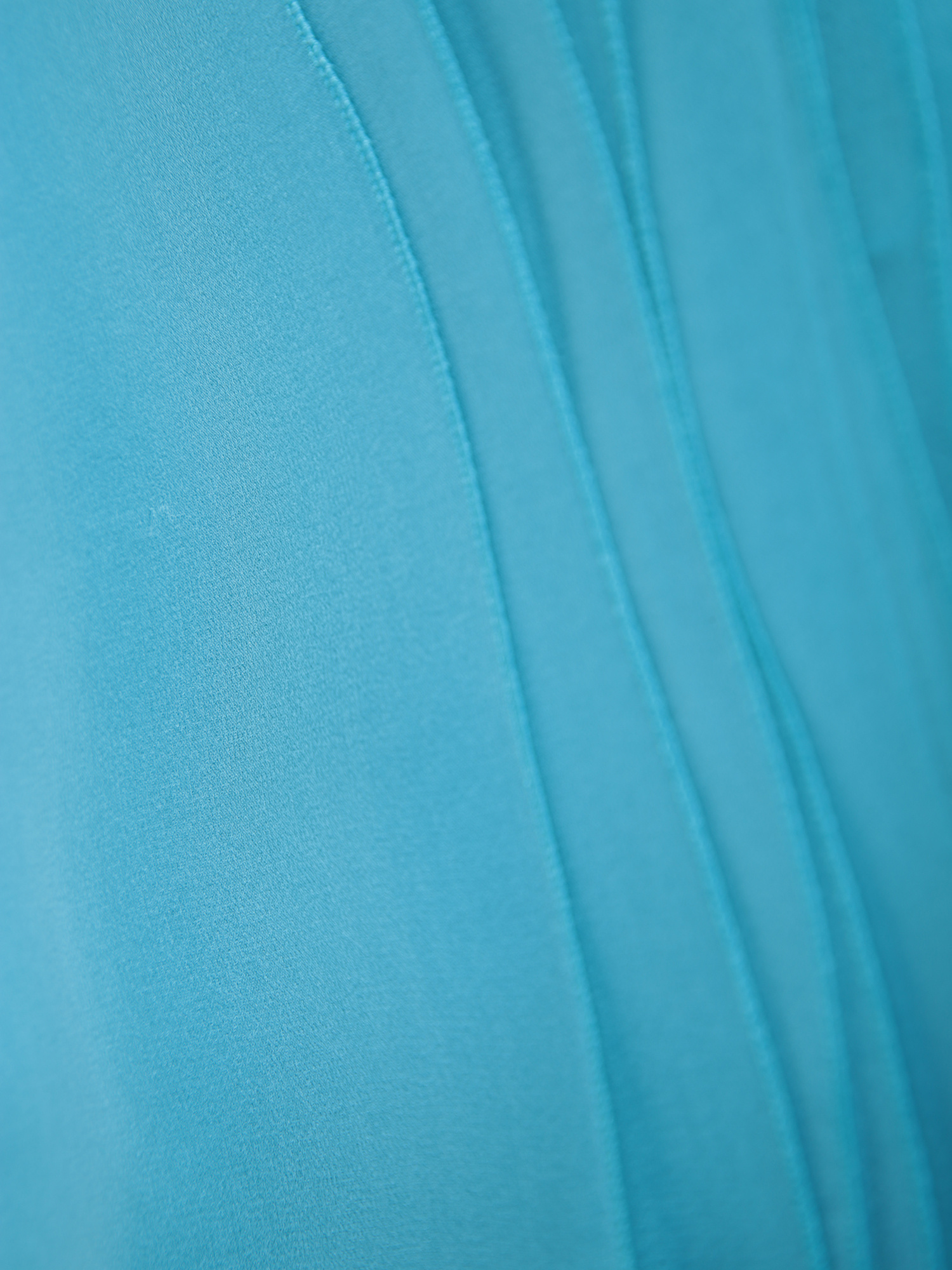 Alberta Ferretti Turquoise Silk Scarf