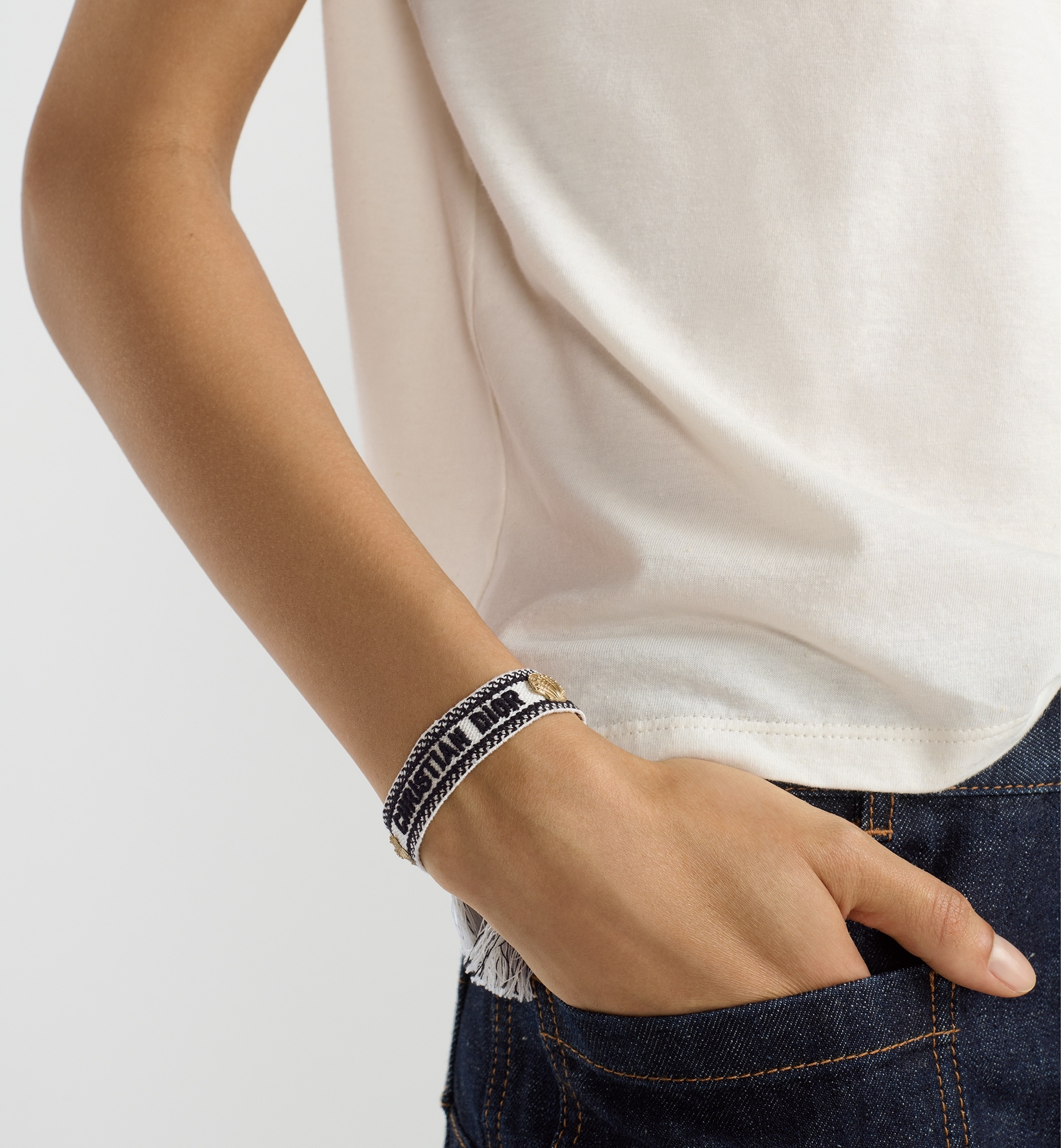 Dior Ring Bracelet Set Of 2 In Black