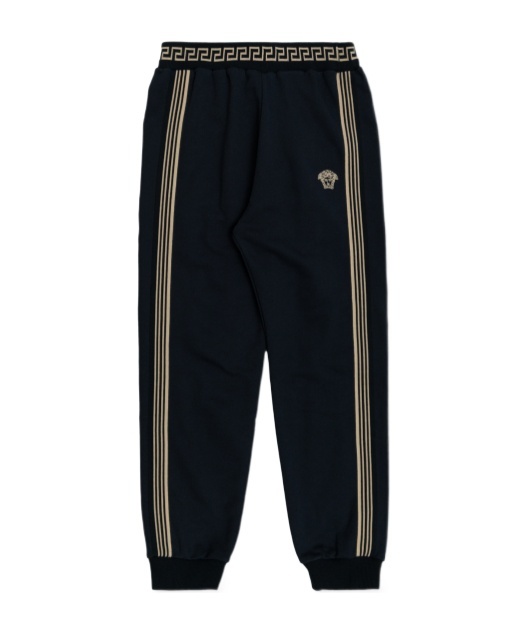VERSACE VERSACE KIDS LOGO EMBROIDERED TRACK PANTS