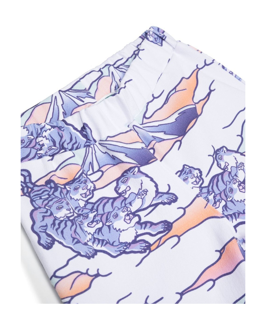 Kenzo Graphic-print Leggings In White