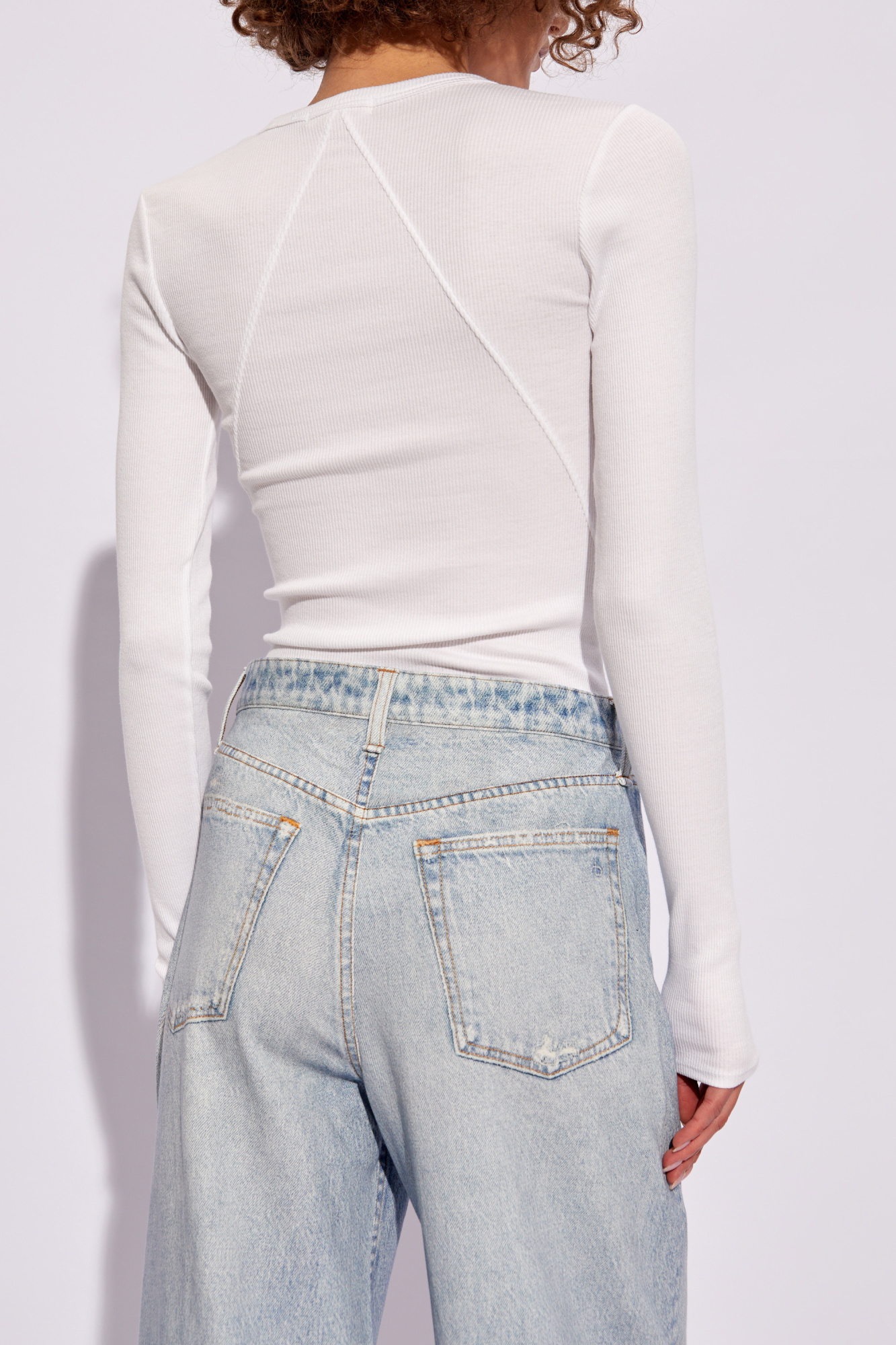 Rag & Bone Long-sleeved T-shirt In White