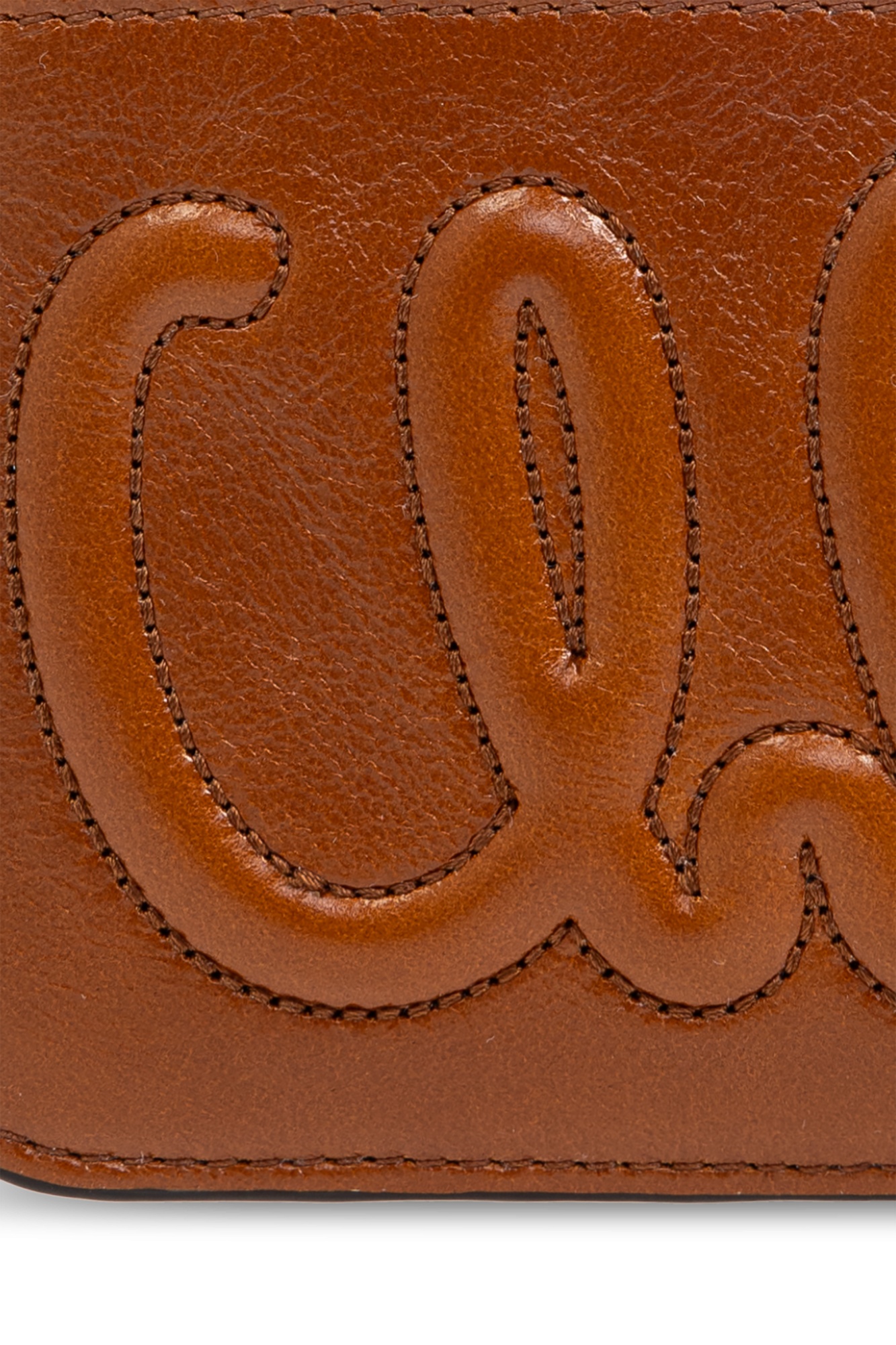 Chloé Logo Card Pack In Brown