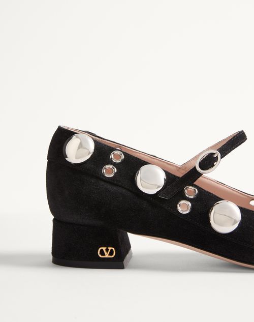 Valentino Perforated High Heels In Black