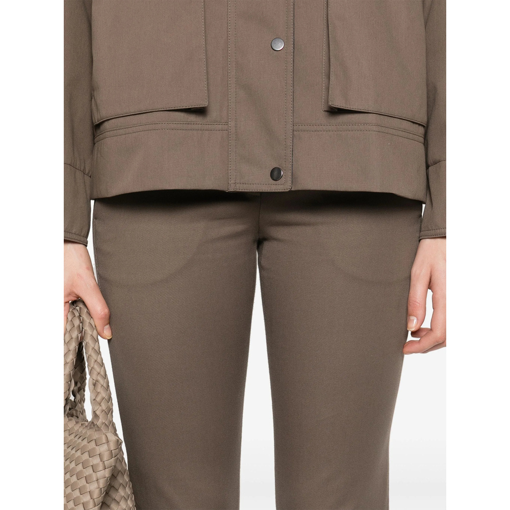 Brunello Cucinelli Green Pants In Brown