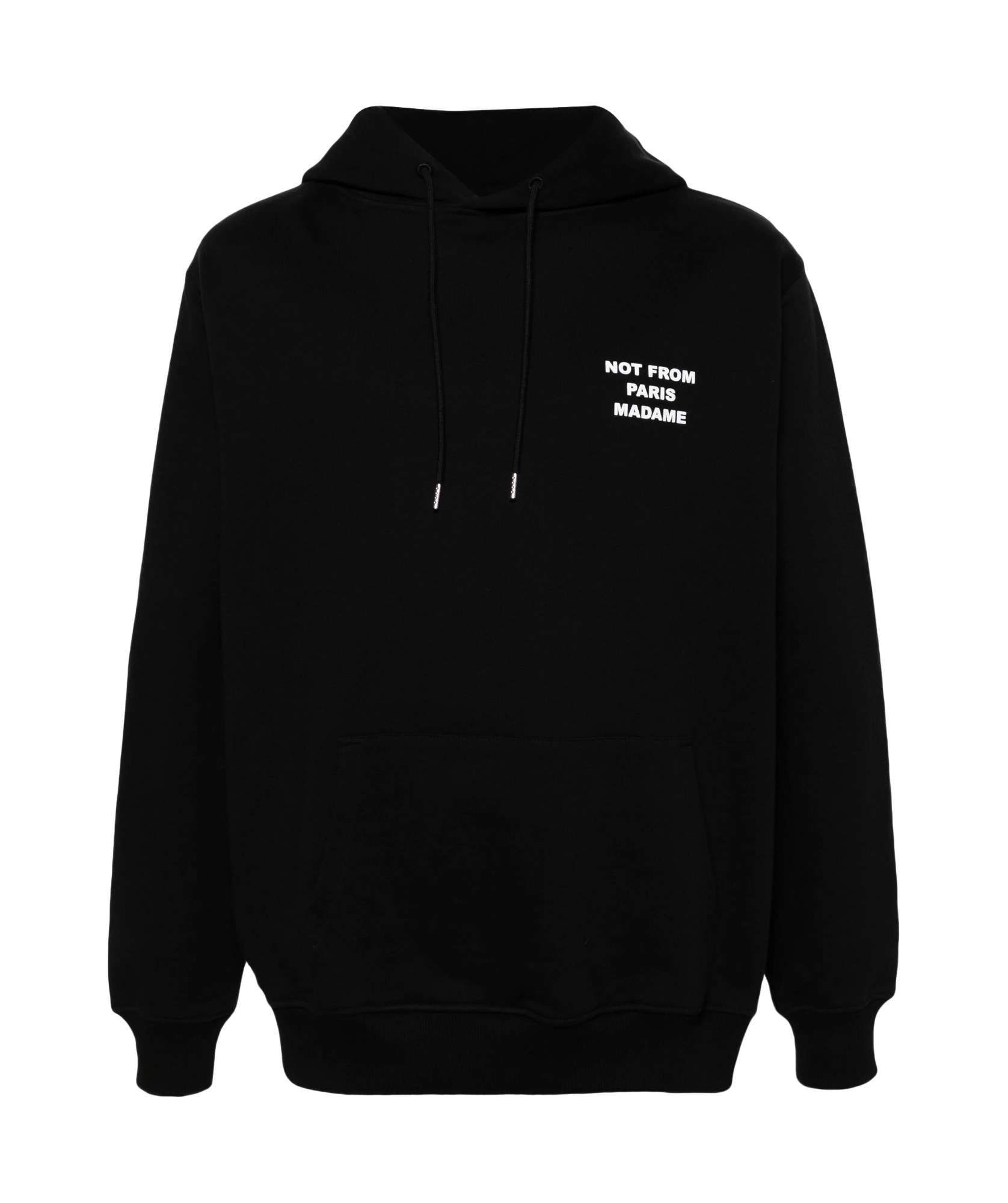 Drôle De Monsieur Le Hoodie Slogan Sweatshirt In Black