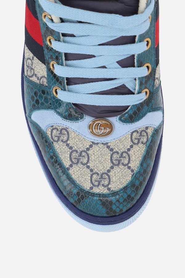 Gucci Screener Low-top Sneakers In Blue