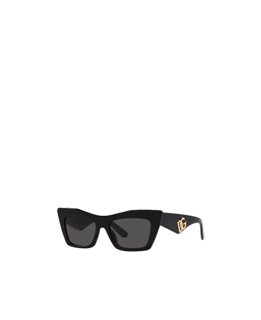 Dolce & Gabbana Logo Sunglasses In Black