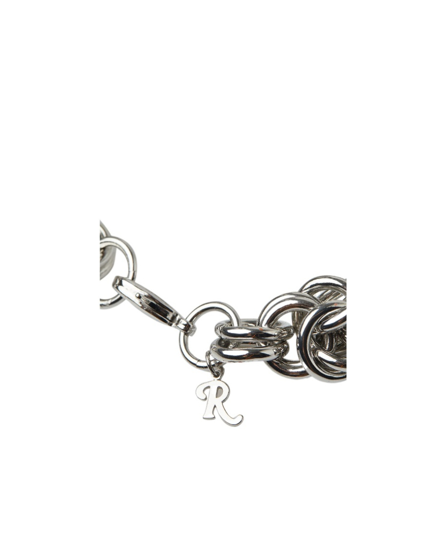 Raf Simons Cluster Chain Necklace In Gray