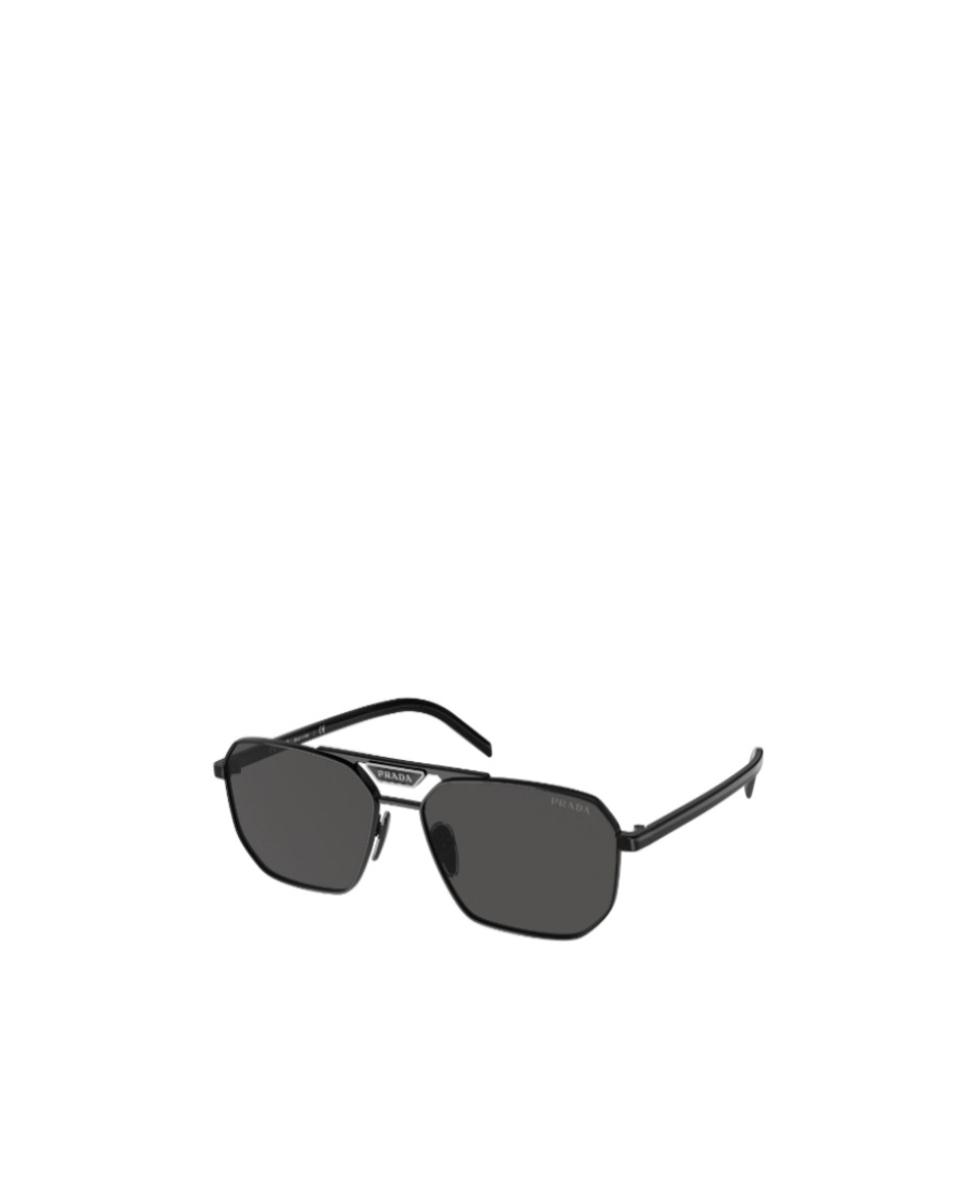 Prada Rectangular Men's Sunglasses, Pr 58ys In Black