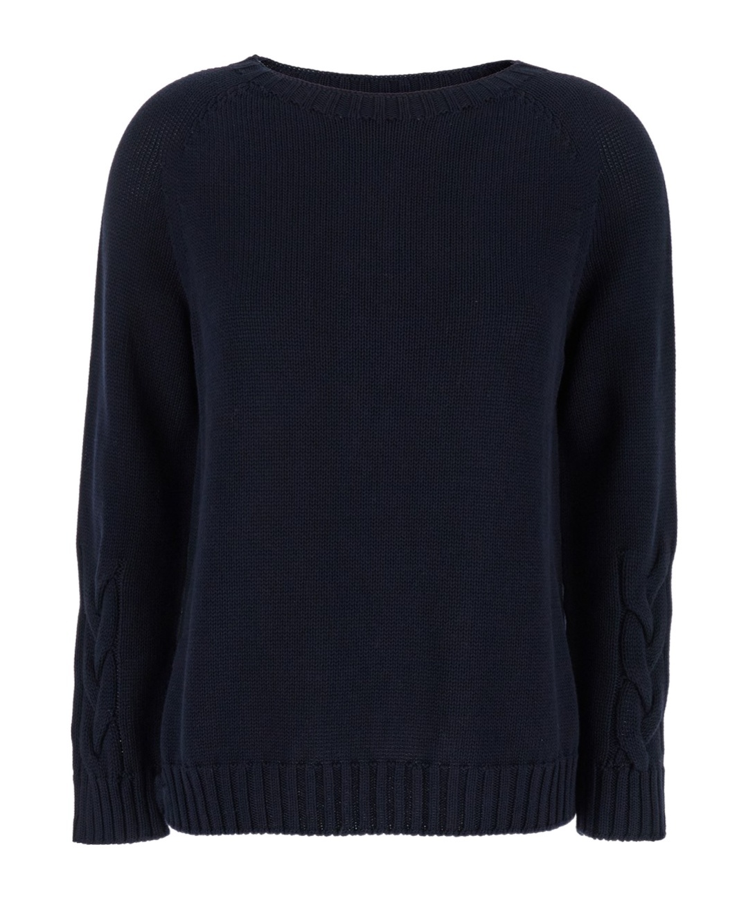 Max Mara Long-sleeved Sweater In Black