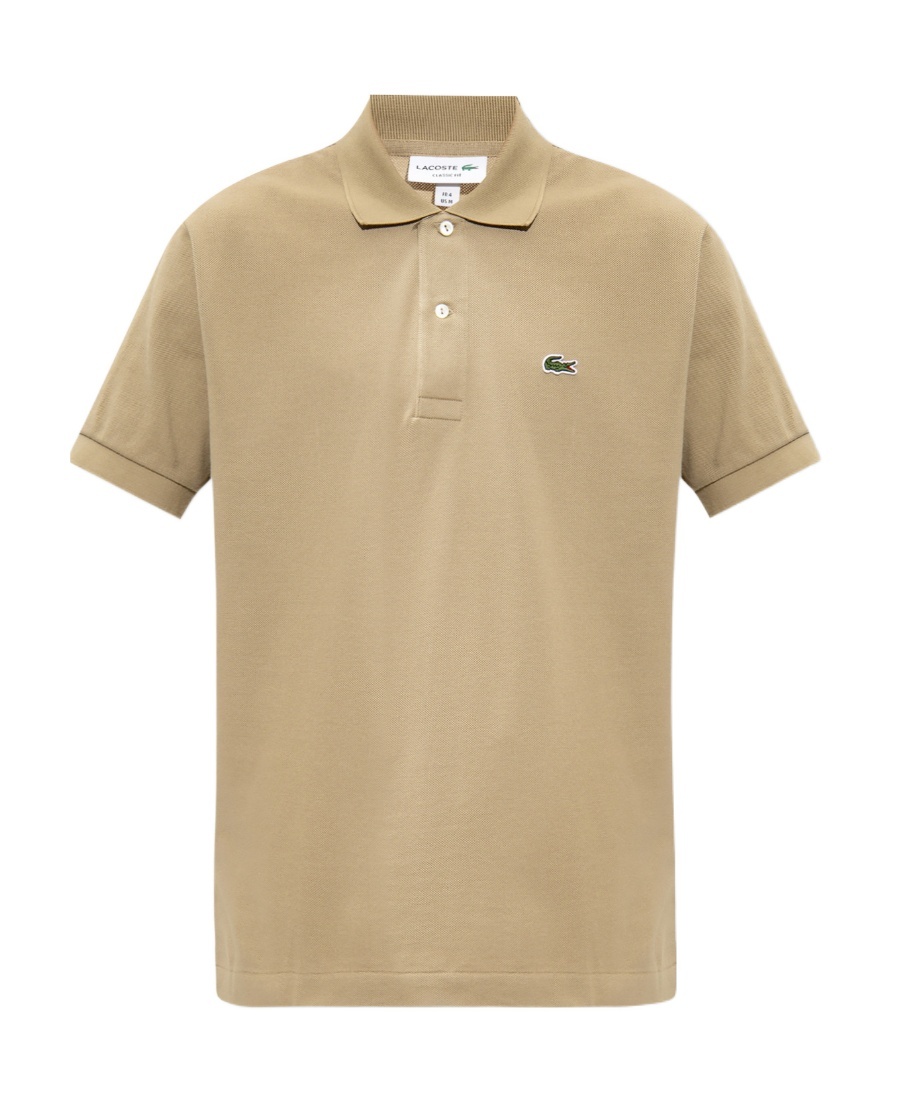 Lacoste Embroidered-logo Cotton Polo Shirt In Brown