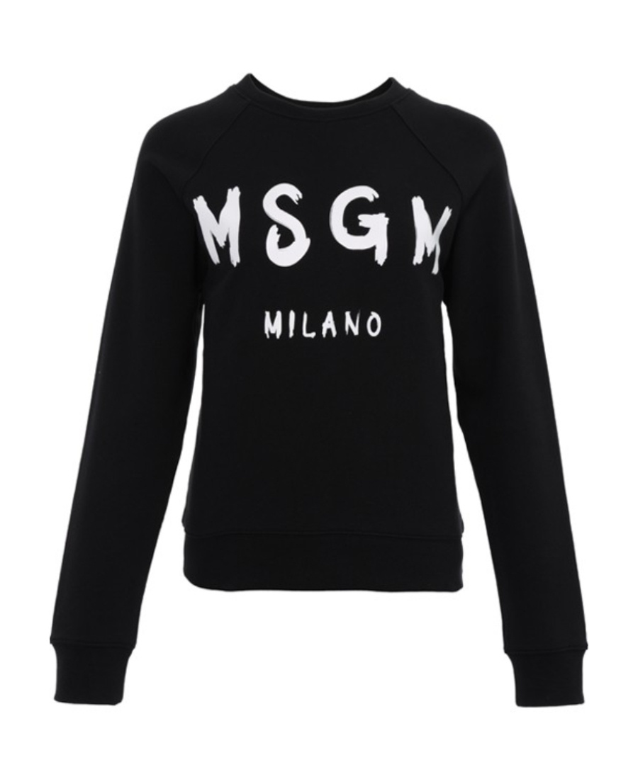 Msgm Relaxed-fit Sweatshirt With Raglan Sleeves In Black