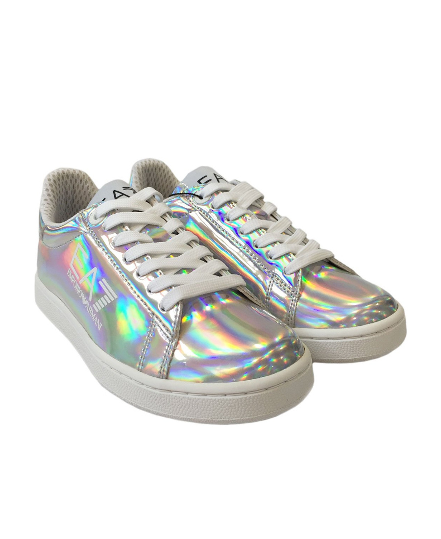 Ea7 Logo Details Casual Sneakers In Multicolor
