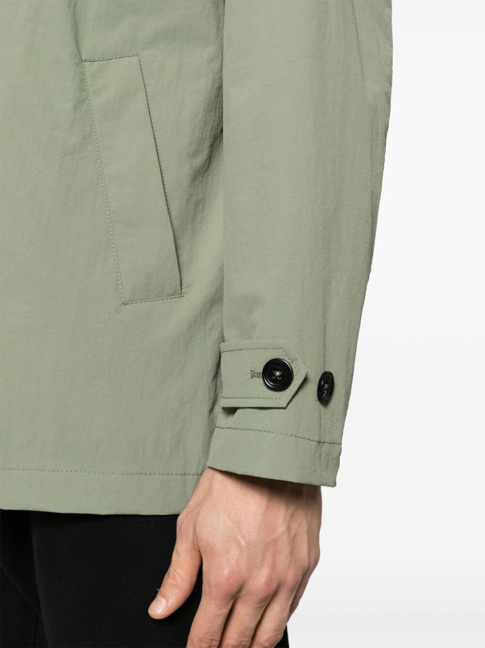 Fay Layered-design Jacket In Gray