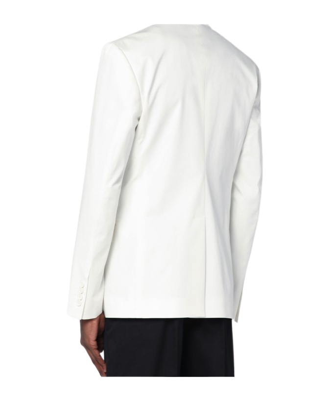 Dolce & Gabbana Wool Double-breasted Jacket In White