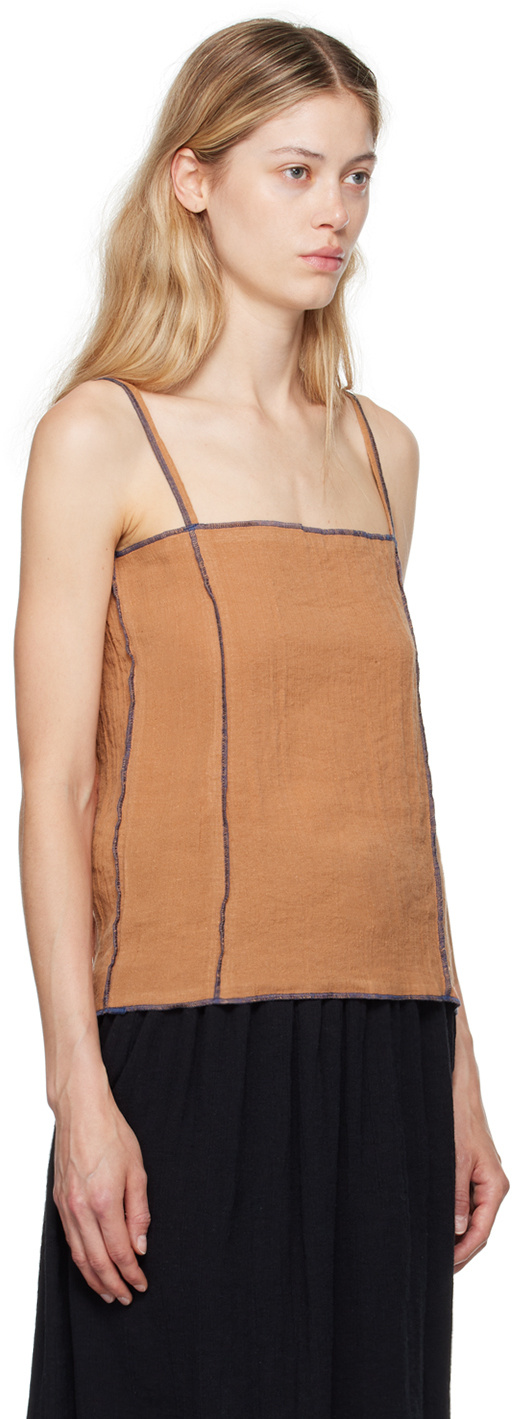 Baserange Shok Square Collar Sling In Nude