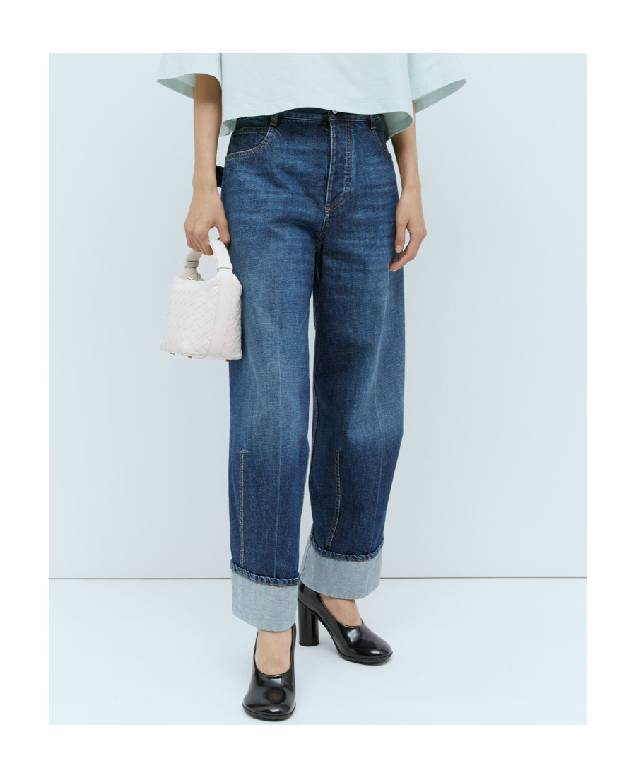 Bottega Veneta Candy Wallace Leather Tote Bag In White