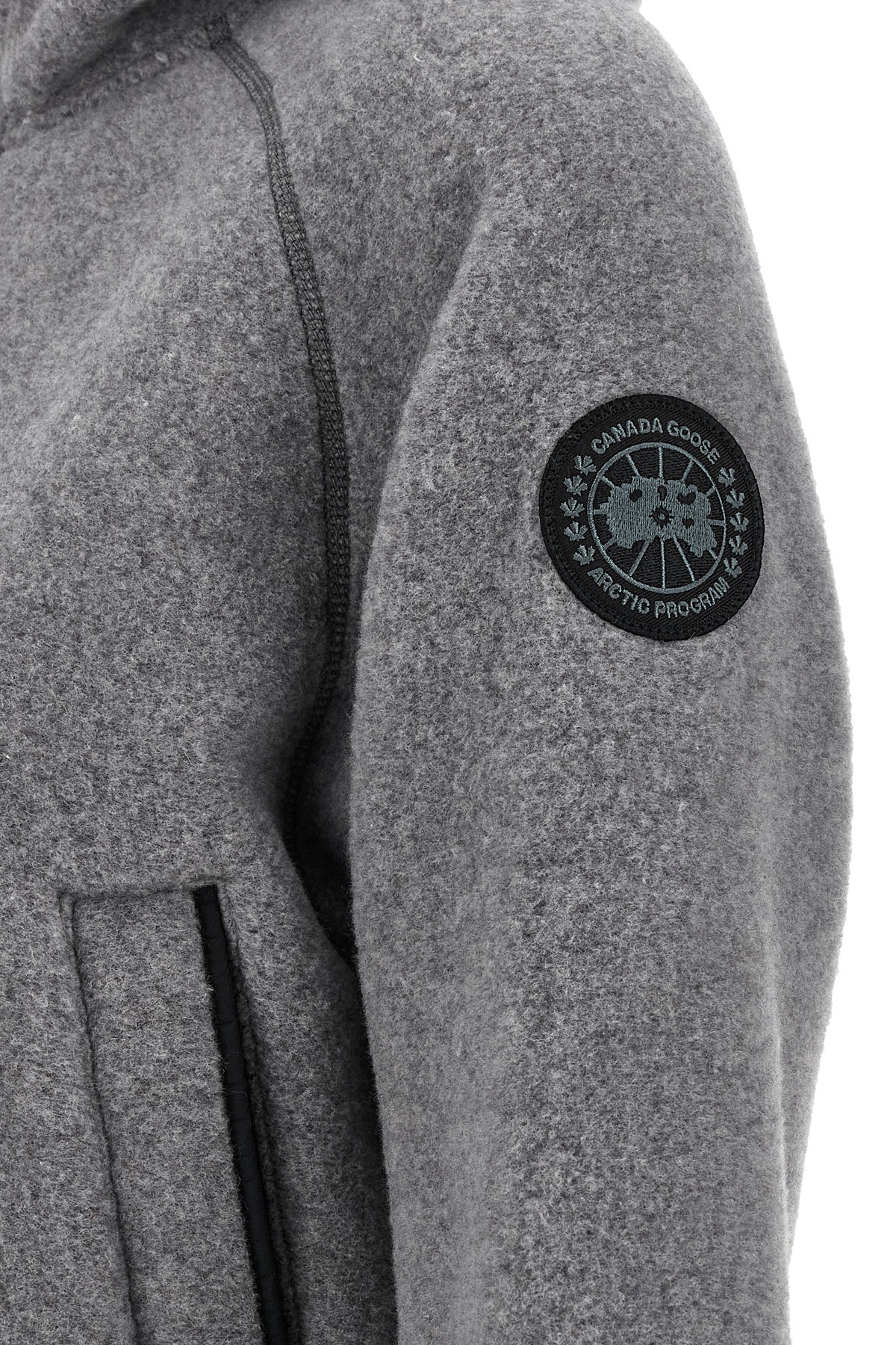 Canada Goose Chilliwack Fleece Wool-blend Bomber Jacket In Gray