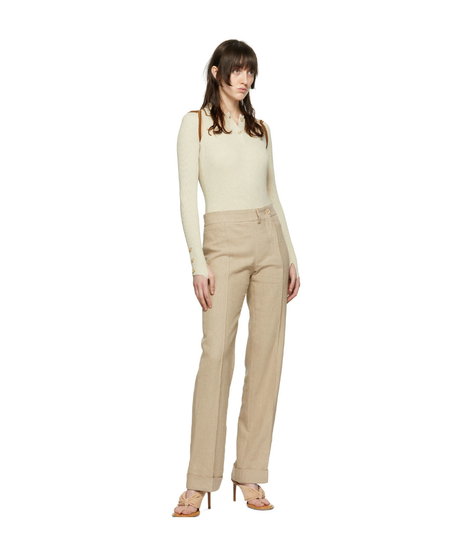 Jacquemus Beige 'le Body Cielo' Bodysuit